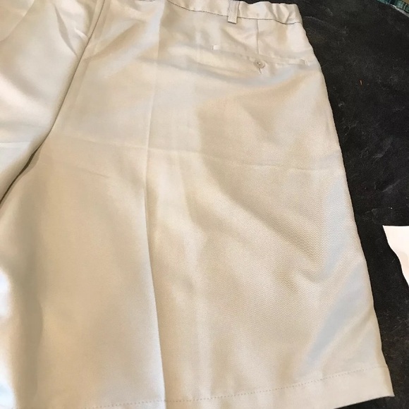 Men's Haggar light tan khaki pleated chino dress shorts size 50 - Picture 11 of 12